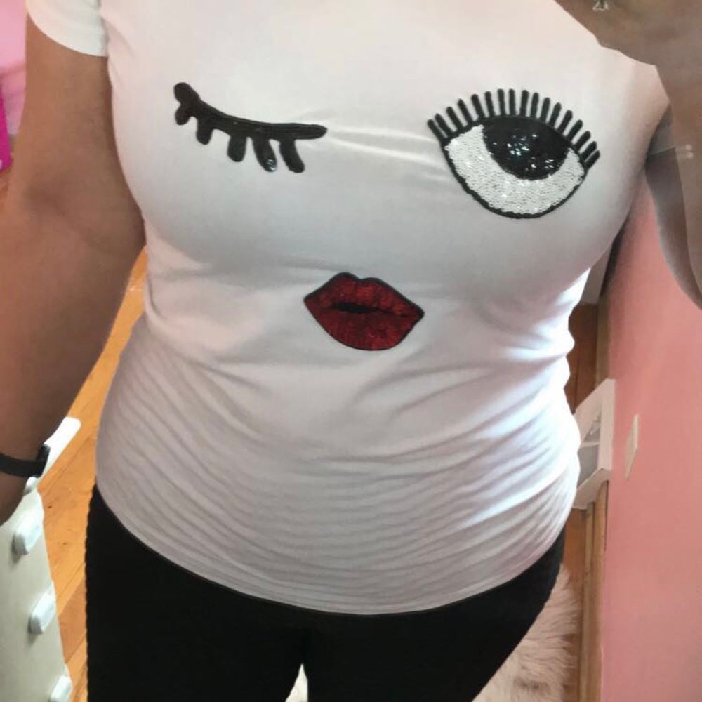 White Short Sleeve Top